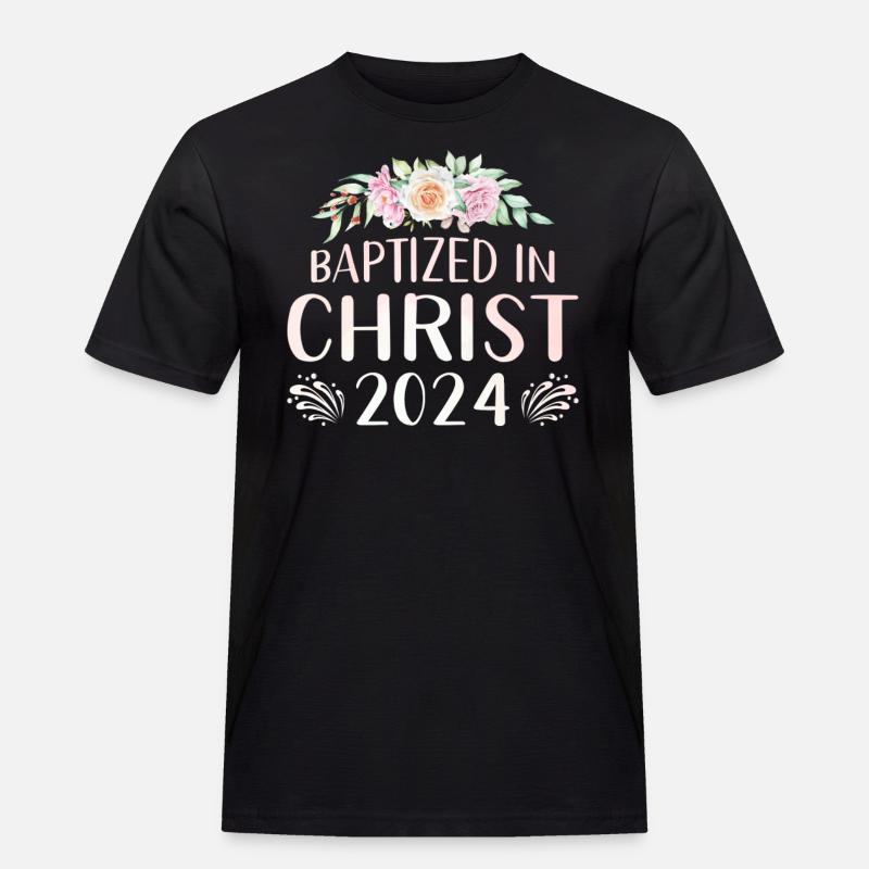 Baptized In Christ 2024 - Men's Workwear T-Shirt - black