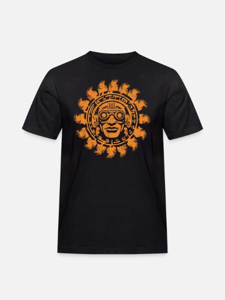 Aztec God Ancient Mythology Tlaloc - Men's Workwear T-Shirt - black