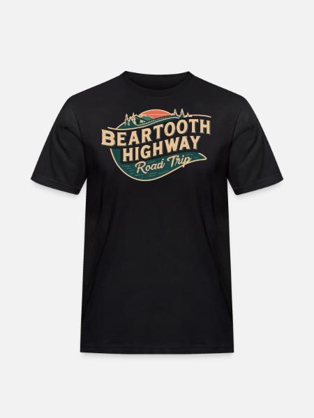 Beartooth Highway Road Trip Adventure - Men's Workwear T-Shirt - black