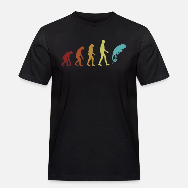 Chameleon Evolution Panther Veiled Chamaeleonidae - Men's Workwear T-Shirt - black
