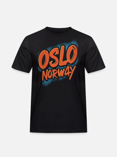 Oslo Norway Souvenir - Men's Workwear T-Shirt - black