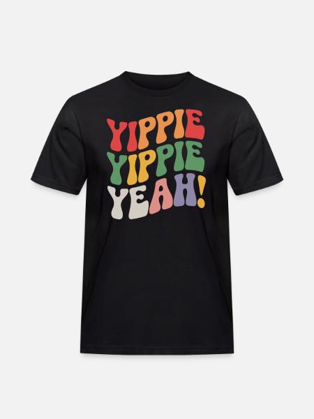 Jippie, Jippie, ja - Mannen Workwear T-shirt - zwart