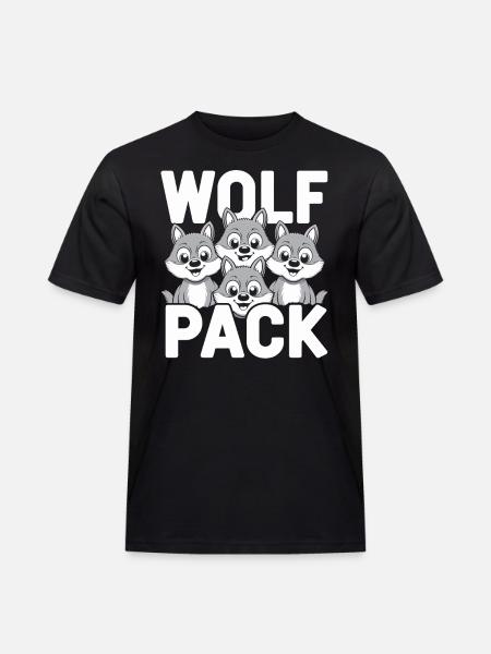 Wolf Group Design Wolf Pack - Men's Workwear T-Shirt - black