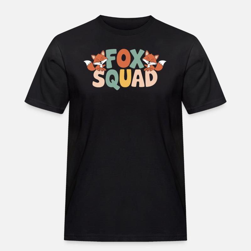 Fox Group Design Fox Squad - Men's Workwear T-Shirt - black