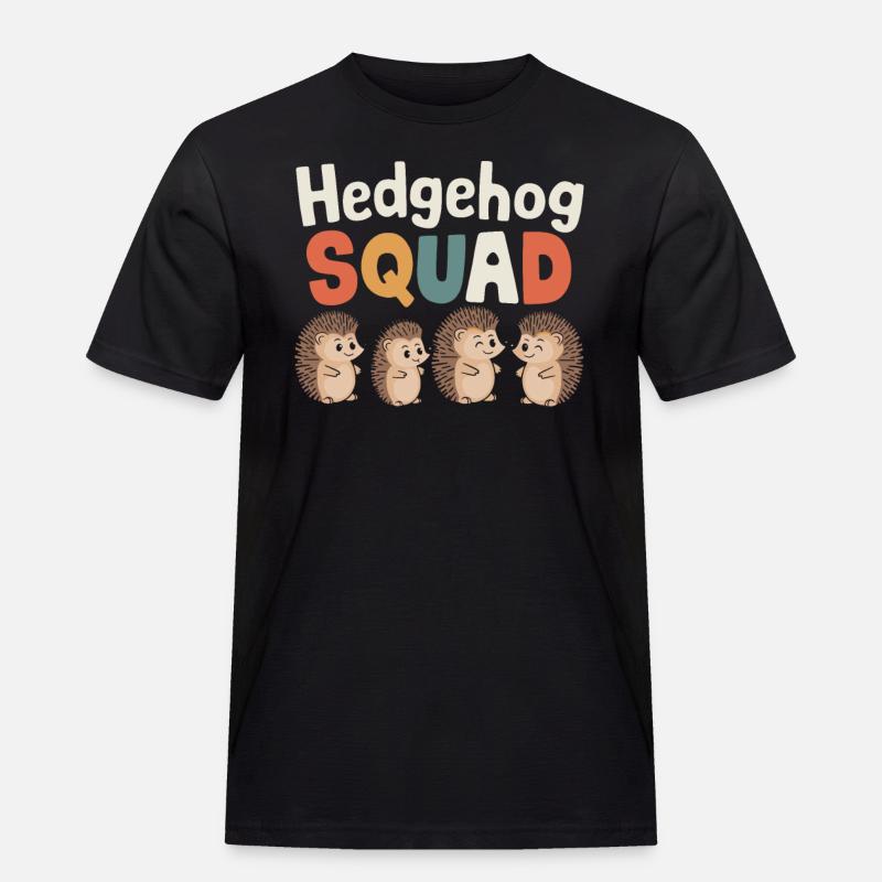 Hedgehog Groups conçoit Hedgehog Squad - T-shirt Workwear homme - noir