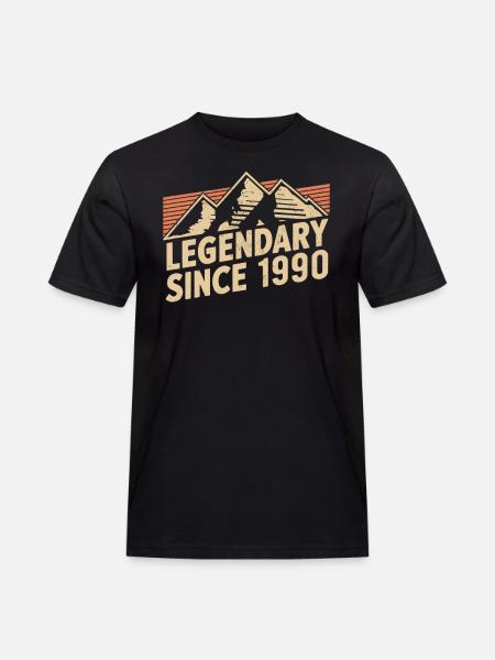 Legendary since 1990 Birthday - Men's Workwear T-Shirt - black