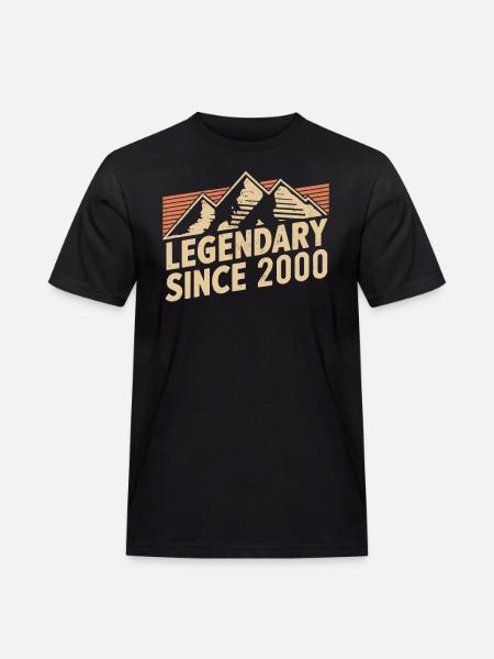 Legendary since 2000 Birthday - Men's Workwear T-Shirt - black