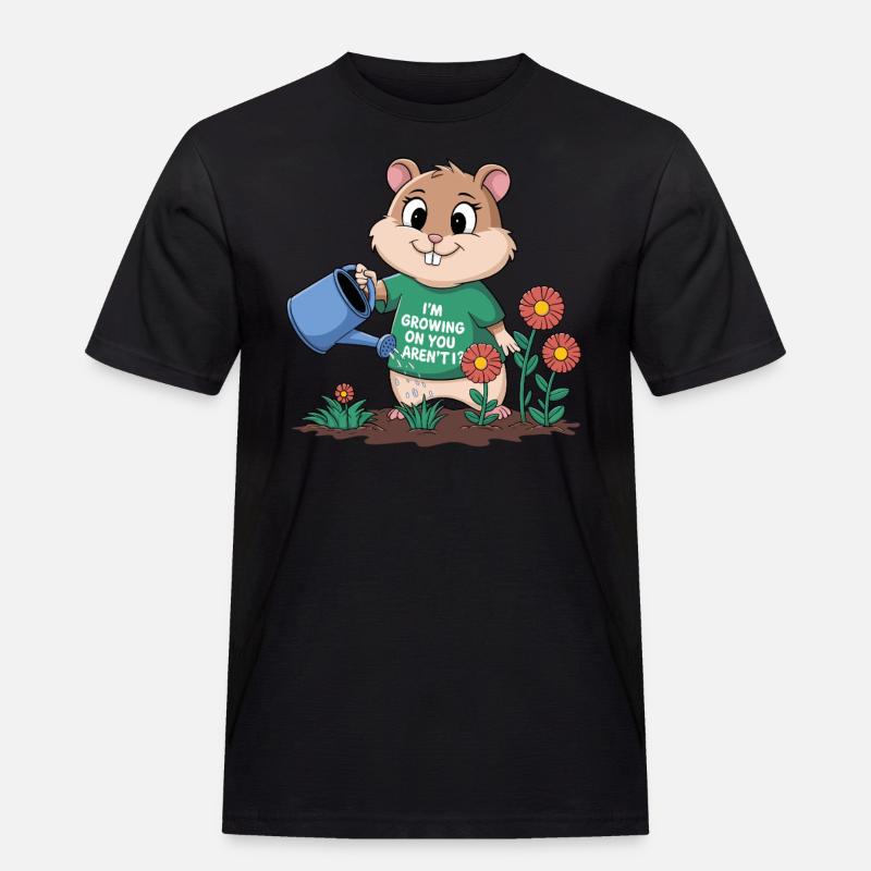 Ich Wachse Auf Dir, Oder? - Männer Workwear T-Shirt - Schwarz