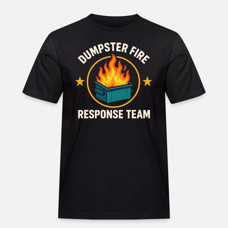 Dumpster Fire Response Team - Men's Workwear T-Shirt - black