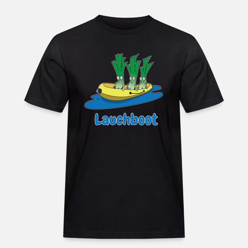 Lauchboot Lauch Schlauchboot Witzige Geschenkidee - Männer Workwear T-Shirt - Schwarz