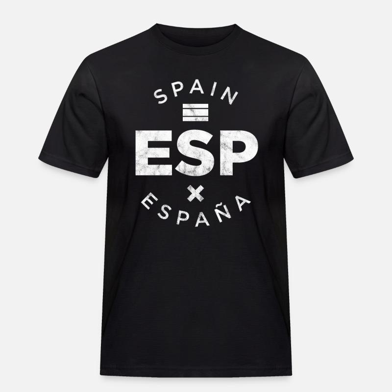 ESP, Spanien - Männer Workwear T-Shirt - Schwarz