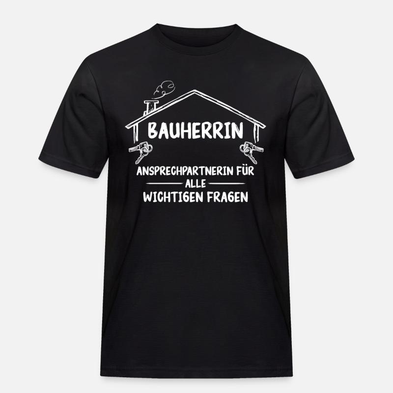 Client: House builder, home builder - Men's Workwear T-Shirt - black