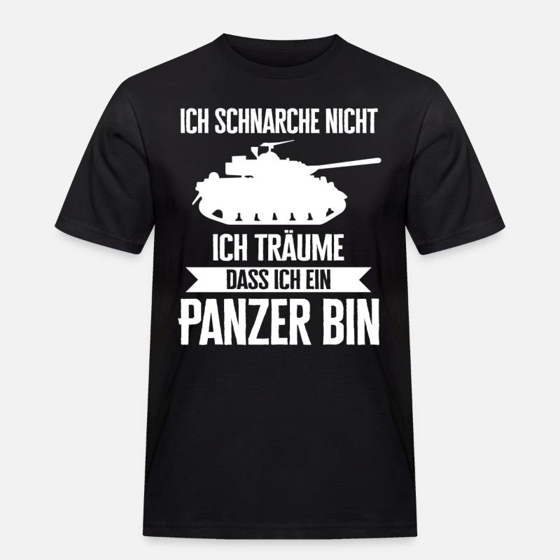 Panzer Kampfpanzer Panzerkampfwagen Panzerfahrer - Männer Workwear T-Shirt - Schwarz