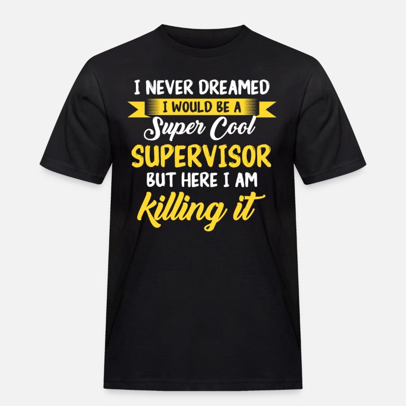 Supervisor Beruf - Männer Workwear T-Shirt - Schwarz