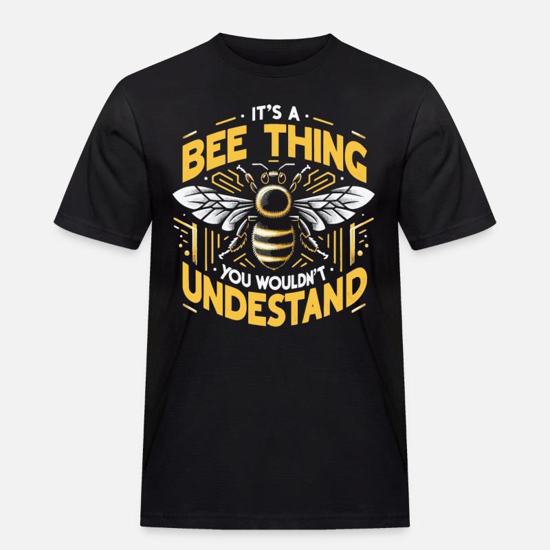 honey bee, beekeeper, bee, bee - Men's Workwear T-Shirt - black