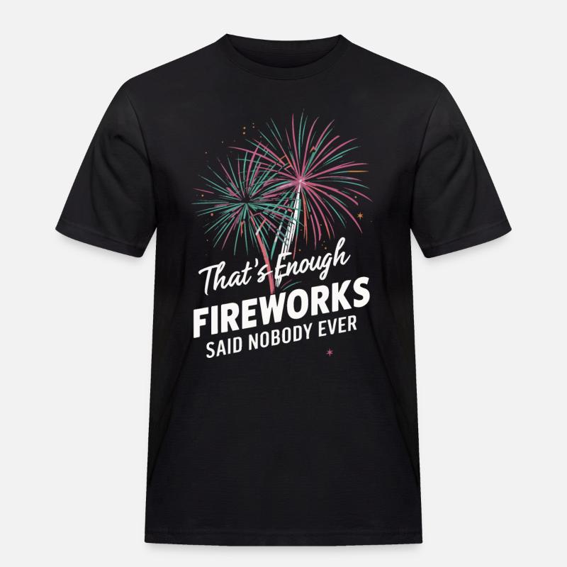 Pyrotechnician Fireworks Pyrotechnics - Men's Workwear T-Shirt - black
