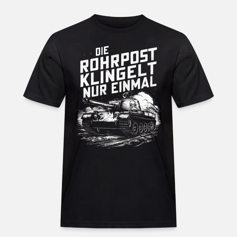Panzer Kampfpanzer Panzerkampfwagen Panzerfahrer - Männer Workwear T-Shirt - Schwarz