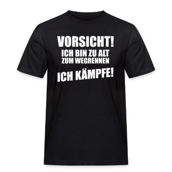 Lustig Witzig Funny Spruch Lustige Bekleidung - Männer Workwear T-Shirt - Schwarz - Vorne - AI Model Male 178 light (178cm)