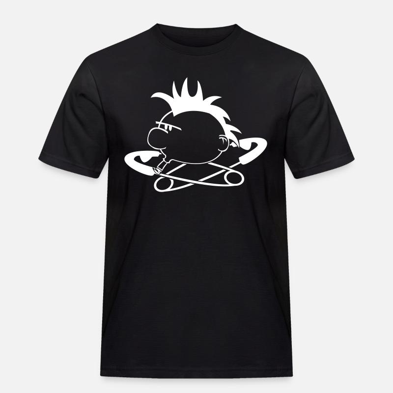 Punk Head DWD - Männer Workwear T-Shirt - Schwarz