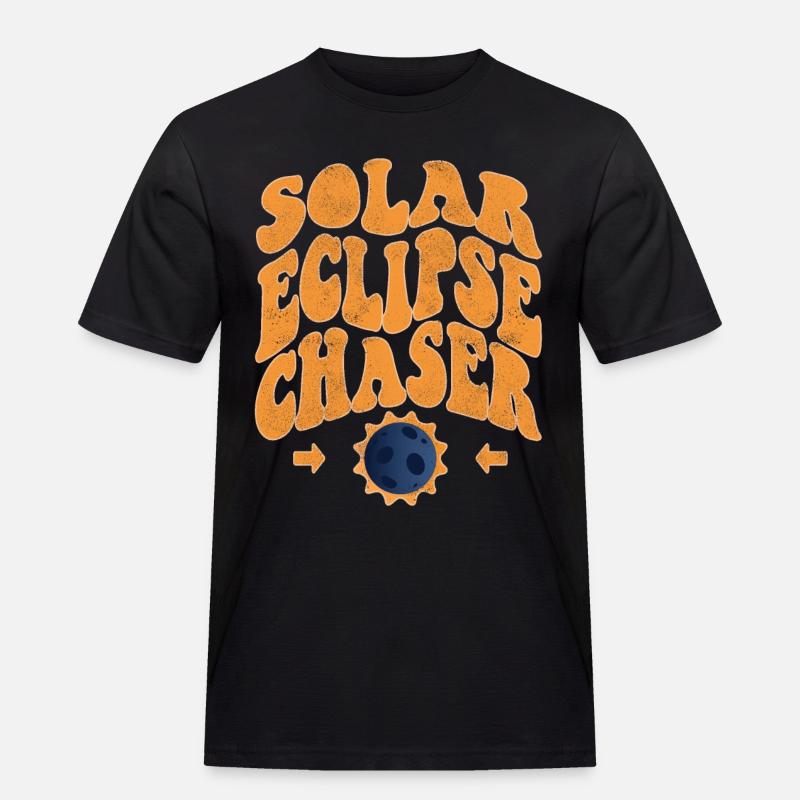 Solar eclipse chaser - Men's Workwear T-Shirt - black