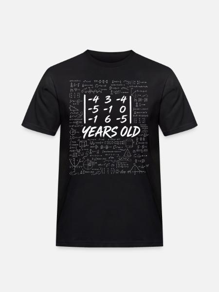 29. Jubiläum. Determinantenmatrix-Mathematik-Nerd lustig - Männer Workwear T-Shirt - Schwarz