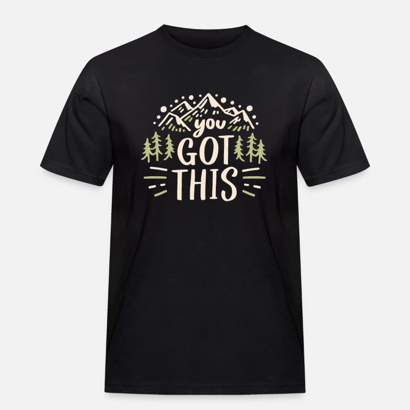 Du hast diese Motivation - Männer Workwear T-Shirt - Schwarz