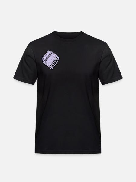 bluesharmonica - Männer Workwear T-Shirt - Schwarz