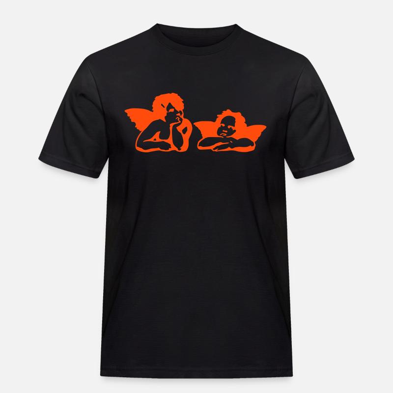 Engel Raffael - Männer Workwear T-Shirt - Schwarz