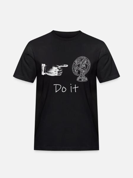 Finger and fan - Men's Workwear T-Shirt - black