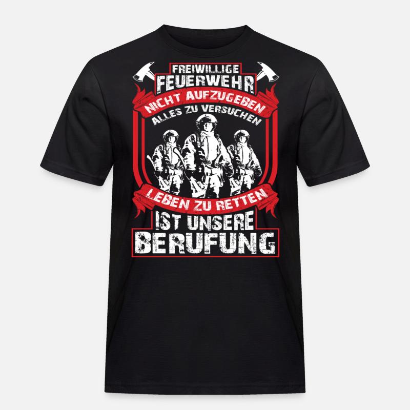 Meine Berufung - Männer Workwear T-Shirt - Schwarz