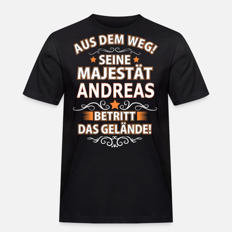 ANDREAS - Männer Workwear T-Shirt - Schwarz