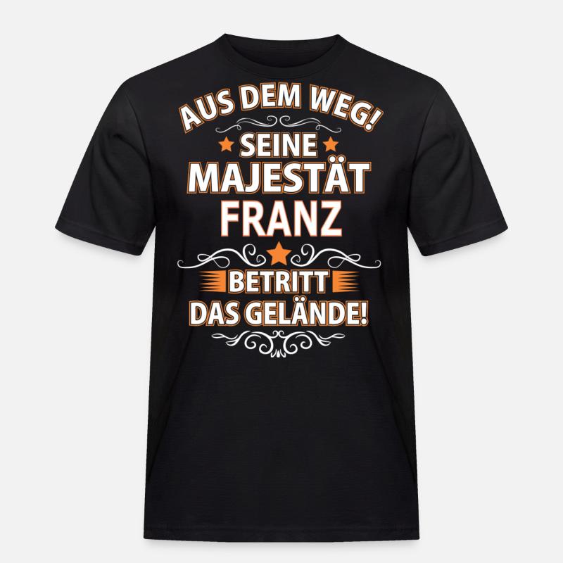 FRANZ - Männer Workwear T-Shirt - Schwarz