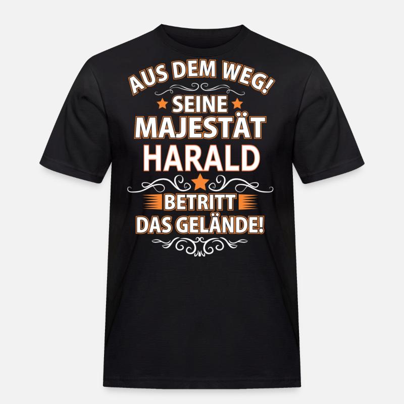 HARALD - Männer Workwear T-Shirt - Schwarz