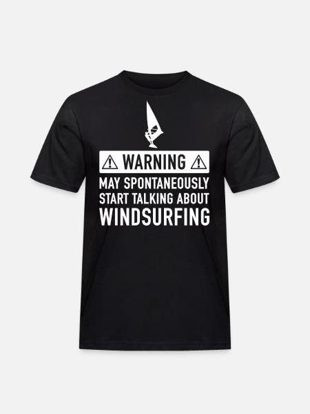 Funny Windsurfing Gift Idea - Men's Workwear T-Shirt - black