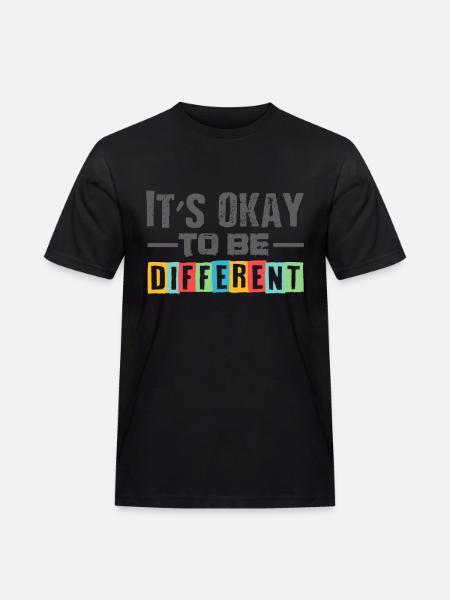 different autism gift shirt - Men's Workwear T-Shirt - black