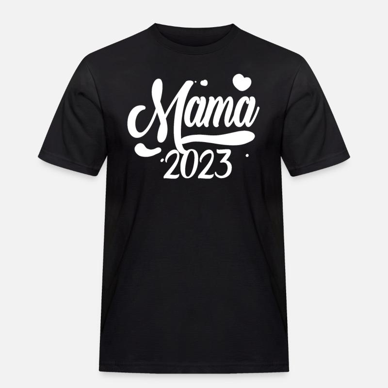Mama 2023 Mutter - Männer Workwear T-Shirt - Schwarz