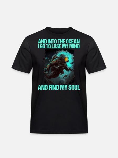 Diving Diver Diver - Men's Workwear T-Shirt - black