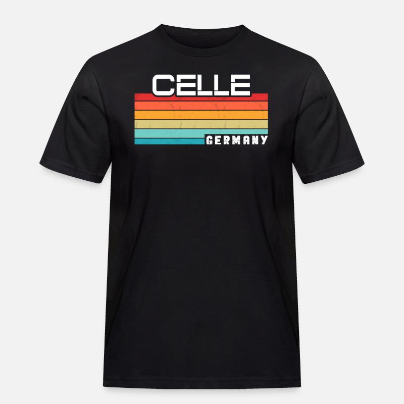 Cellerin Celler Celle - Männer Workwear T-Shirt - Schwarz