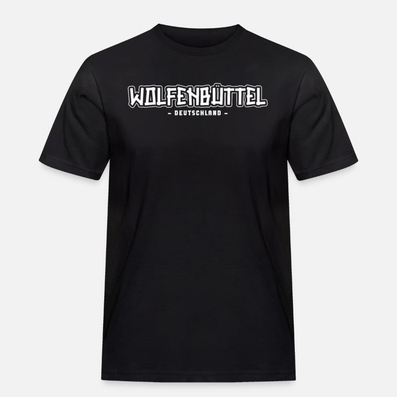Wolfenbüttelerin Wolfenbütteler Wolfenbüttel - Männer Workwear T-Shirt - Schwarz
