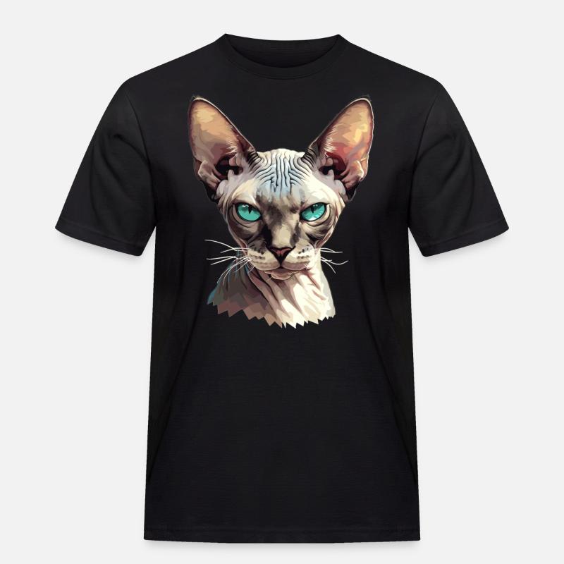 Sphynx Kätzchen Sphynx Katze - Männer Workwear T-Shirt - Schwarz