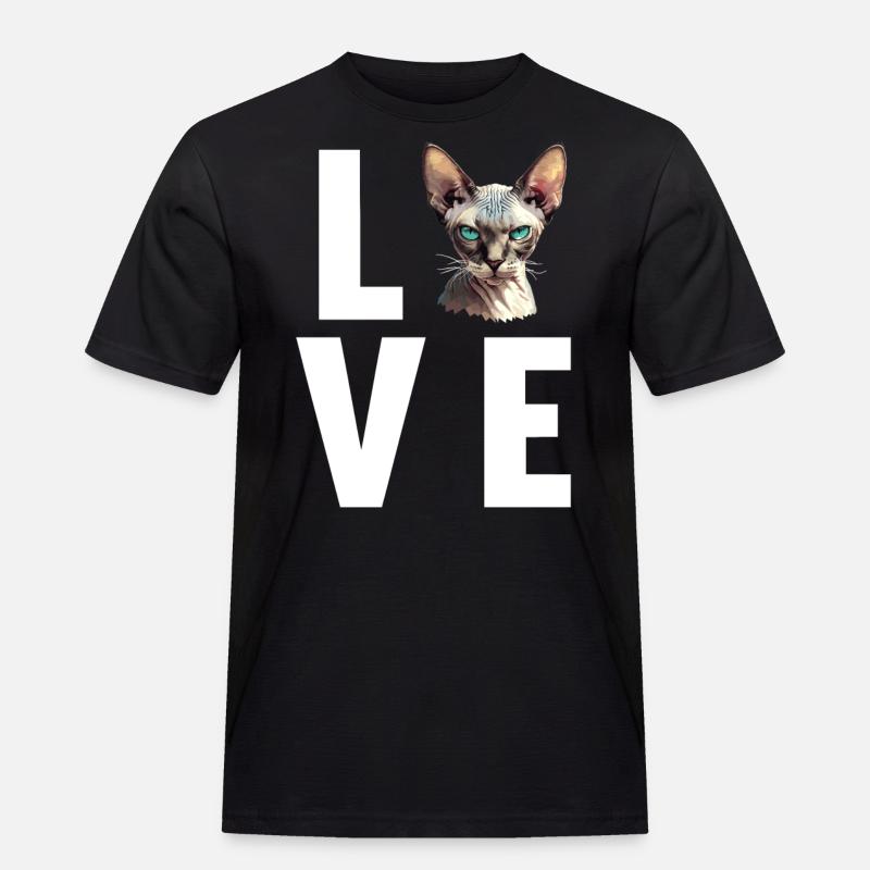 Sphynx Kitten Sphynx Cat - Men's Workwear T-Shirt - black