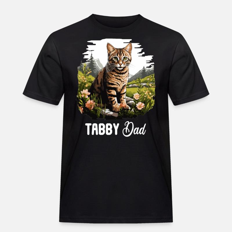 Tabby Kätzchen Tabby Katze - Männer Workwear T-Shirt - Schwarz