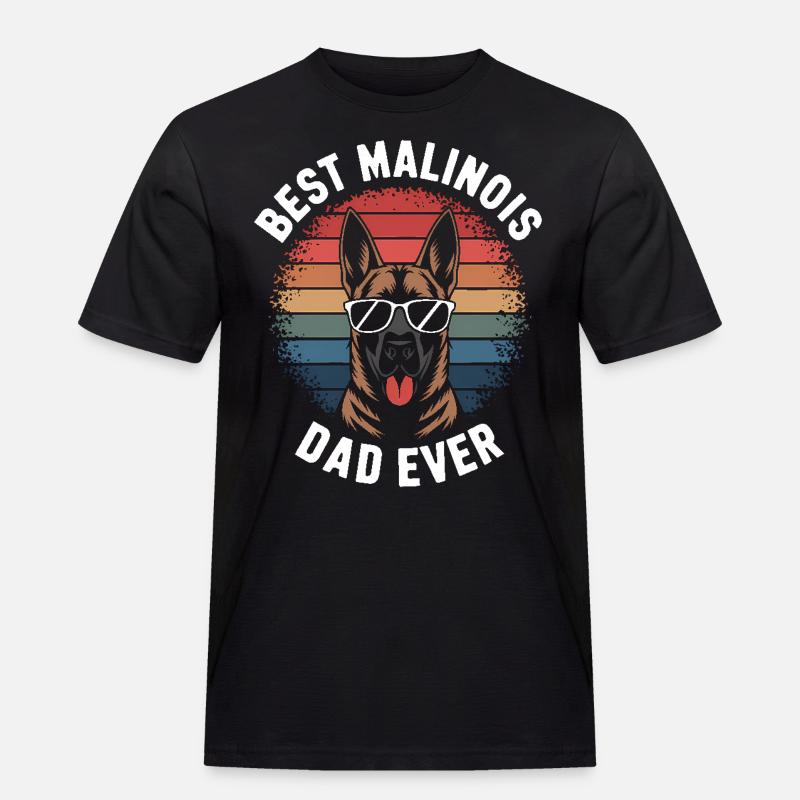 Belgischer Schäferhund Spruch Malinois Geschenk - Männer Workwear T-Shirt - Schwarz