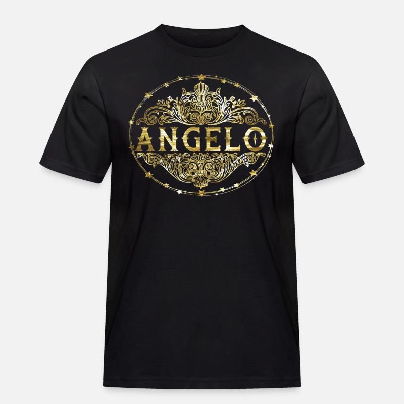 Angelo - Maglietta da lavoro per uomo - nero