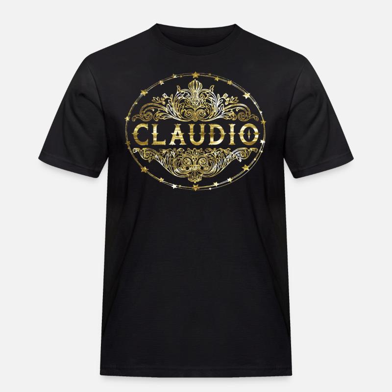 Claudio - Männer Workwear T-Shirt - Schwarz