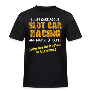 Slot Car Slotracing - Männer Workwear T-Shirt - Schwarz - Vorne - AI Model Male 178 light (178cm)