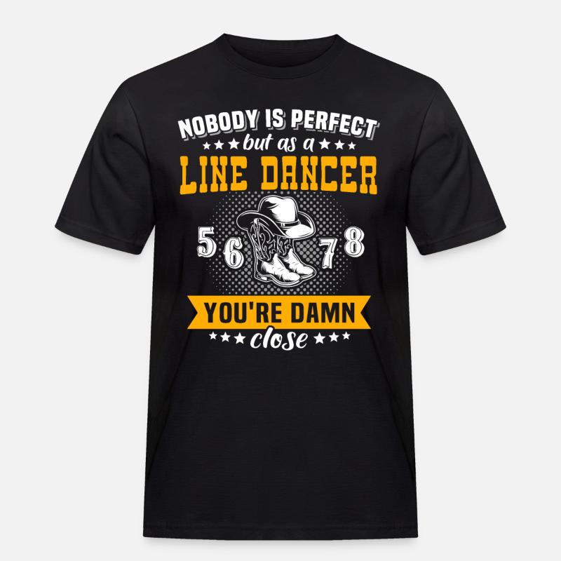Line Dance Line Dancing - Männer Workwear T-Shirt - Schwarz