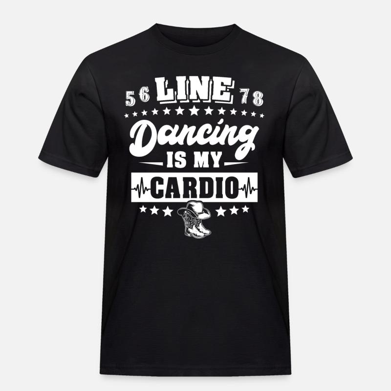 Line Dancing Line Dance - Männer Workwear T-Shirt - Schwarz