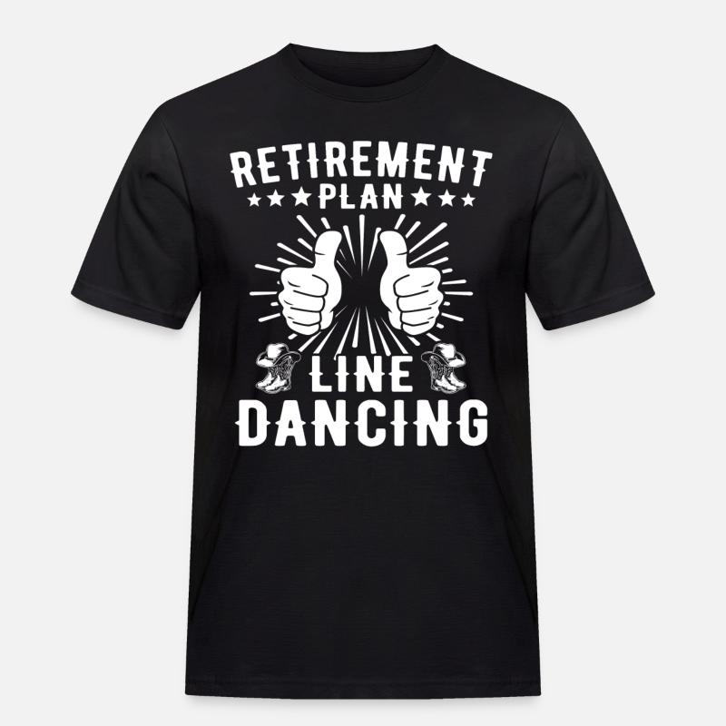 Line Dance Line Dancing - Männer Workwear T-Shirt - Schwarz