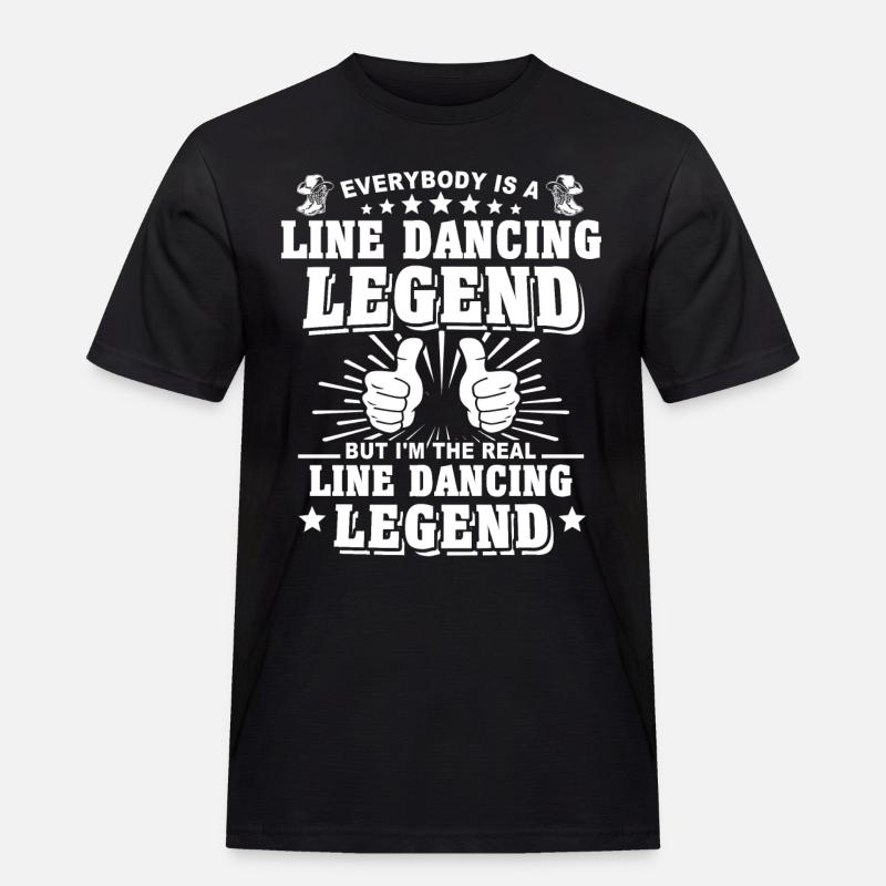 Line Dance Line Dancing - Männer Workwear T-Shirt - Schwarz